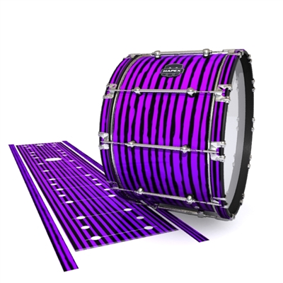 Mapex Quantum Bass Drum Slip - Lateral Brush Strokes Purple and Black (Purple)