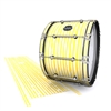 Mapex Quantum Bass Drum Slip - Lateral Brush Strokes Yellow and White (Yellow)