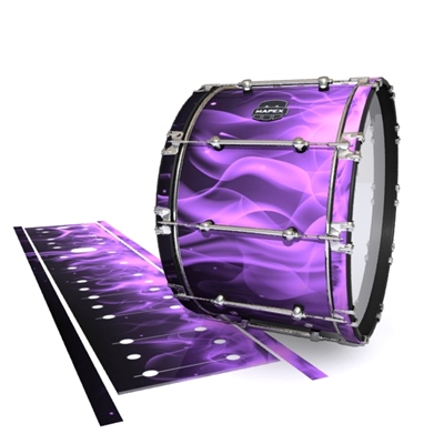 Mapex Quantum Bass Drum Slip - Purple Flames (Themed)