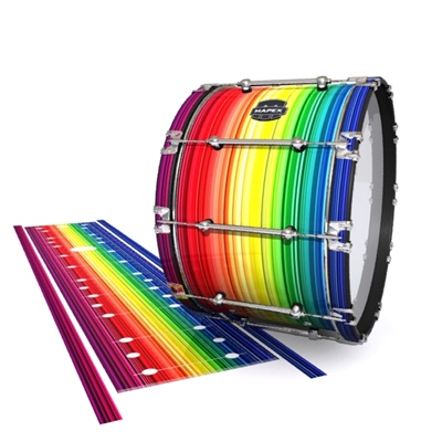 Mapex Quantum Bass Drum Slip - Rainbow Stripes (Themed)