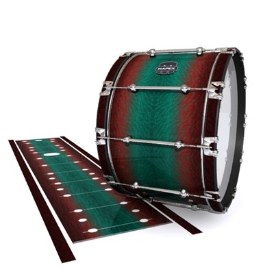 Mapex Quantum Bass Drum Slip - Red River Fade (Red) (Aqua)