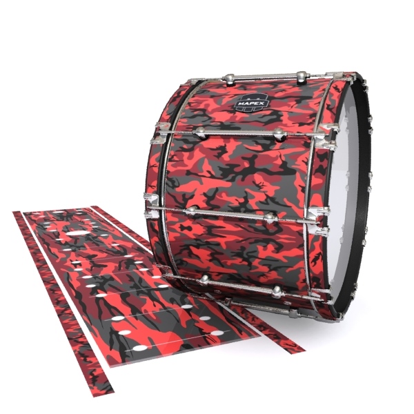 Mapex Quantum Bass Drum Slip - Red Slate Traditional Camouflage (Red)