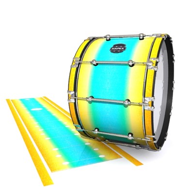 Mapex Quantum Bass Drum Slip - Set Sail (Aqua) (Yellow)