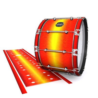 Mapex Quantum Bass Drum Slip - Sunfire (Orange) (Yellow)