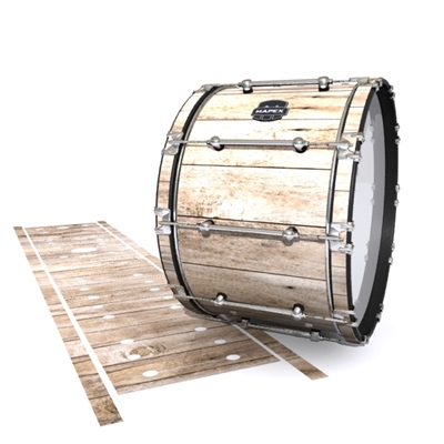 Mapex Quantum Bass Drum Slip - Vertical Planks (Themed)