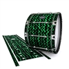 Mapex Quantum Bass Drum Slip - Wave Brush Strokes Green and Black (Green)