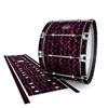 Mapex Quantum Bass Drum Slip - Wave Brush Strokes Maroon and Black (Red)