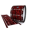 Mapex Quantum Bass Drum Slip - Wave Brush Strokes Red and Black (Red)
