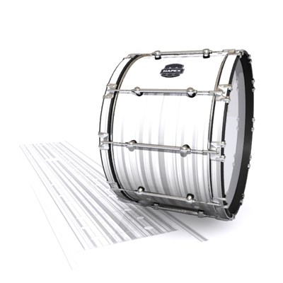 Mapex Quantum Bass Drum Slip - White Horizon Stripes (Neutral)