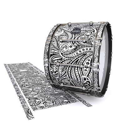 Mapex Quantum Bass Drum Slip - White Paisley (Themed)