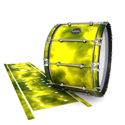 Mapex Quantum Bass Drum Slip - Yellow Smokey Clouds (Themed)