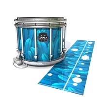 Mapex Quantum Snare Drum Slip - Blue Feathers (Themed)