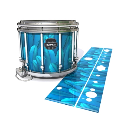 Mapex Quantum Snare Drum Slip - Blue Feathers (Themed)