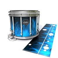 Mapex Quantum Snare Drum Slip - Blue Flames (Themed)