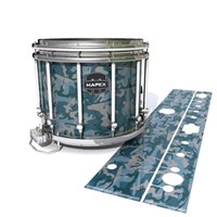 Mapex Quantum Snare Drum Slip - Blue Slate Traditional Camouflage (Blue)