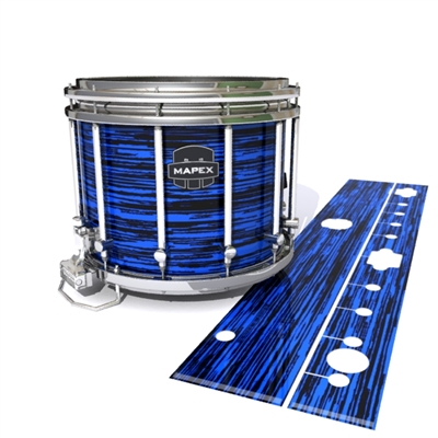 Mapex Quantum Snare Drum Slip - Chaos Brush Strokes Blue and Black (Blue)