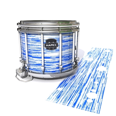 Mapex Quantum Snare Drum Slip - Chaos Brush Strokes Blue and White (Blue)