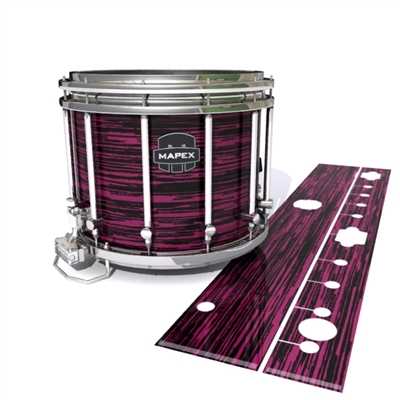 Mapex Quantum Snare Drum Slip - Chaos Brush Strokes Maroon and Black (Red)