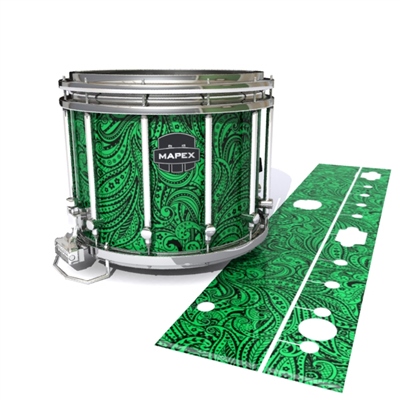 Mapex Quantum Snare Drum Slip - Dark Green Paisley (Themed)
