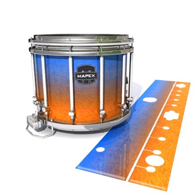 Mapex Quantum Snare Drum Slip - Exuma Sunset (Blue) (Orange)