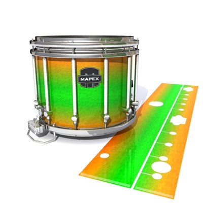 Mapex Quantum Snare Drum Slip - Green Prairie Fade (Green) (Orange)