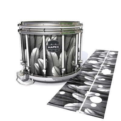 Mapex Quantum Snare Drum Slip - Grey Feathers (Themed)