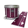 Mapex Quantum Snare Drum Slip - Lateral Brush Strokes Maroon and Black (Red)