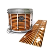 Mapex Quantum Snare Drum Slip - Lateral Brush Strokes Orange and Black (Orange)