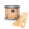 Mapex Quantum Snare Drum Slip - Lateral Brush Strokes Orange and White (Orange)