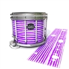 Mapex Quantum Snare Drum Slip - Lateral Brush Strokes Purple and White (Purple)