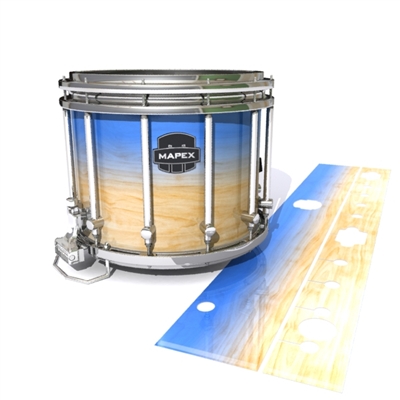 Mapex Quantum Snare Drum Slip - Maple Woodgrain Blue Fade (Blue)