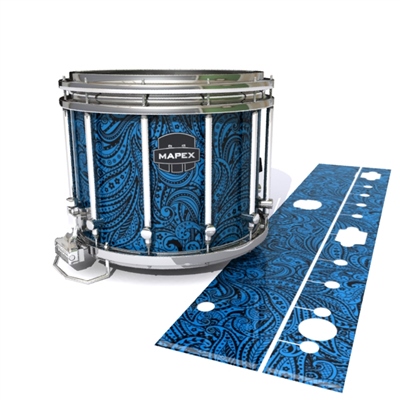 Mapex Quantum Snare Drum Slip - Navy Blue Paisley (Themed)