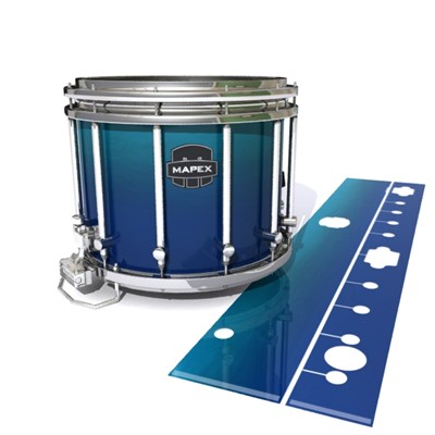 Mapex Quantum Snare Drum Slip - Pacific Fade (Blue) (Aqua)
