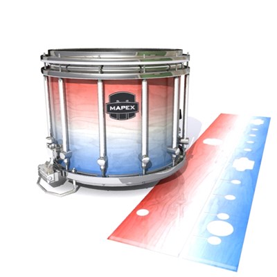 Mapex Quantum Snare Drum Slip - Patriotic Maple Fade (Red) (Blue)