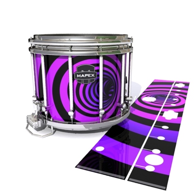 Mapex Quantum Snare Drum Slip - Purple Vortex Illusion (Themed)