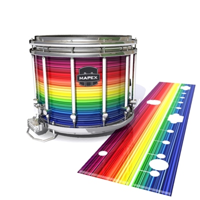 Mapex Quantum Snare Drum Slip - Rainbow Stripes (Themed)