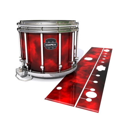 Mapex Quantum Snare Drum Slip - Red Smokey Clouds (Themed)