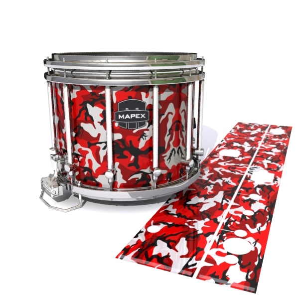 Mapex Quantum Snare Drum Slip - Serious Red Traditional Camouflage (Red)