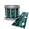 Mapex Quantum Snare Drum Slip - Wave Brush Strokes Aqua and Black (Green) (Blue)