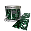 Mapex Quantum Snare Drum Slip - Wave Brush Strokes Green and Black (Green)