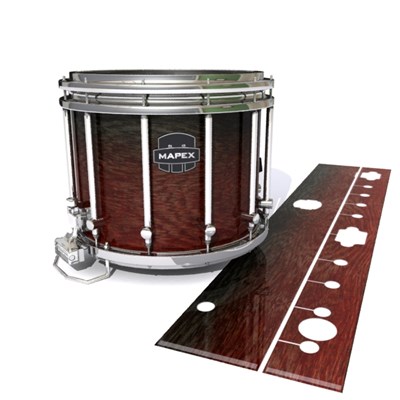 Mapex Quantum Snare Drum Slip - Weathered Rosewood (Red)