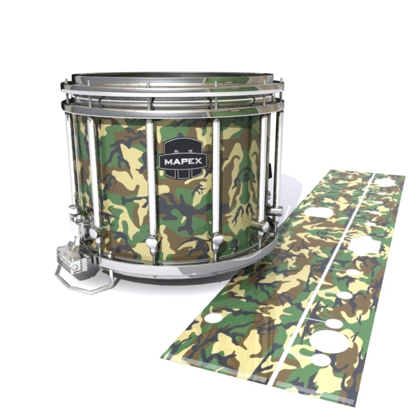 Mapex Quantum Snare Drum Slip - Woodland Traditional Camouflage (Neutral)