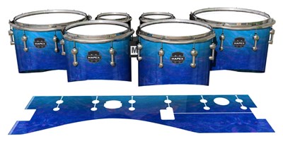 Mapex Quantum Tenor Drum Slips - Aquatic Blue Fade (Blue)