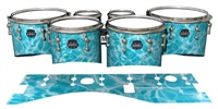 Mapex Quantum Tenor Drum Slips - Aquatic Refraction (Themed)