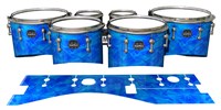 Mapex Quantum Tenor Drum Slips - Blue Cosmic Glass (Blue)