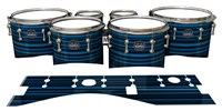 Mapex Quantum Tenor Drum Slips - Blue Horizon Stripes (Blue)