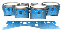 Mapex Quantum Tenor Drum Slips - Blue Ice (Blue)