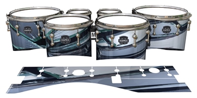 Mapex Quantum Tenor Drum Slips - Broken Glass (Themed)