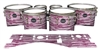Mapex Quantum Tenor Drum Slips - Chaos Brush Strokes Maroon and White (Red)
