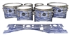 Mapex Quantum Tenor Drum Slips - Chaos Brush Strokes Navy Blue and White (Blue)